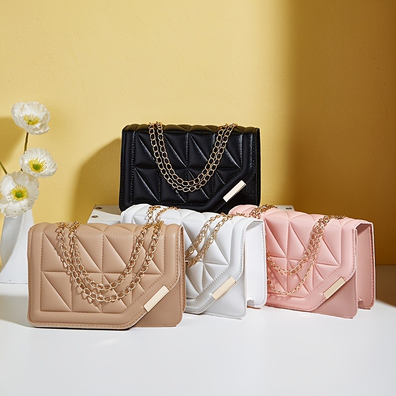 Luxury Bags White - Fashionable Small Square Bag, Shoulder Crossbody
