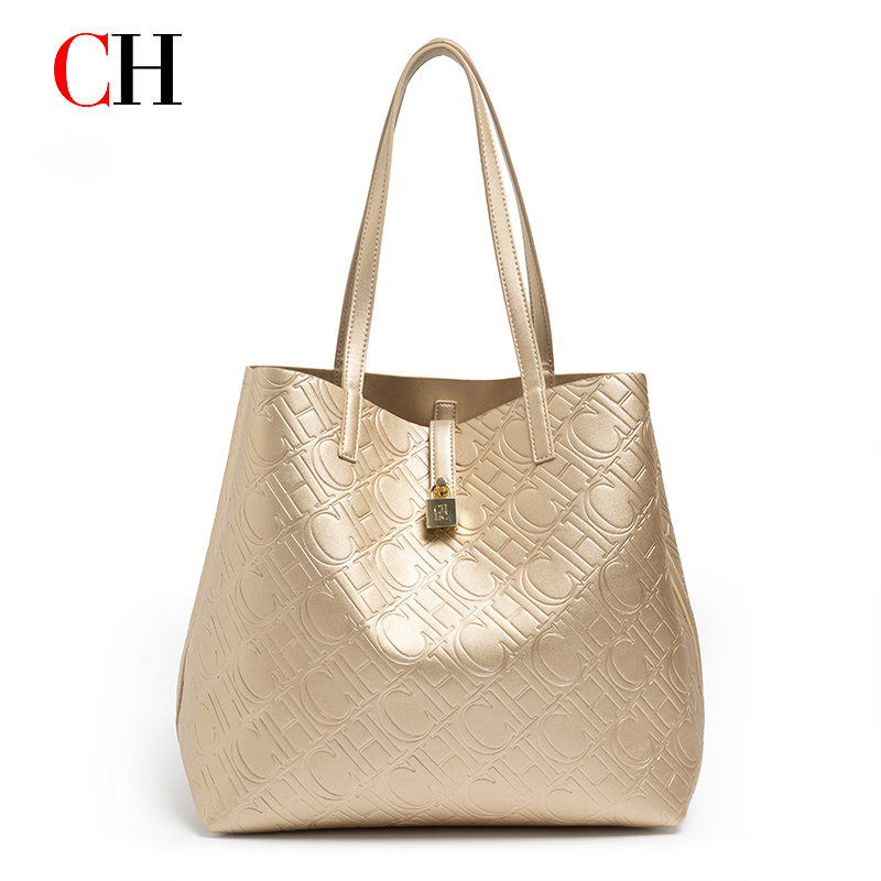 Luxury Bags Gold - CH Luxury Tote Handbag For Women
