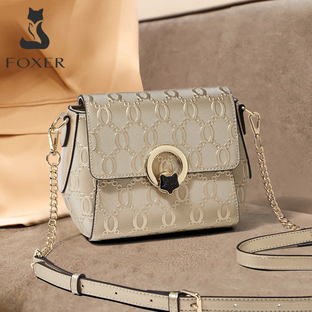 FOXER Luxury Brand Women's Sho - Luxury Bags Gold recensione e prezzo