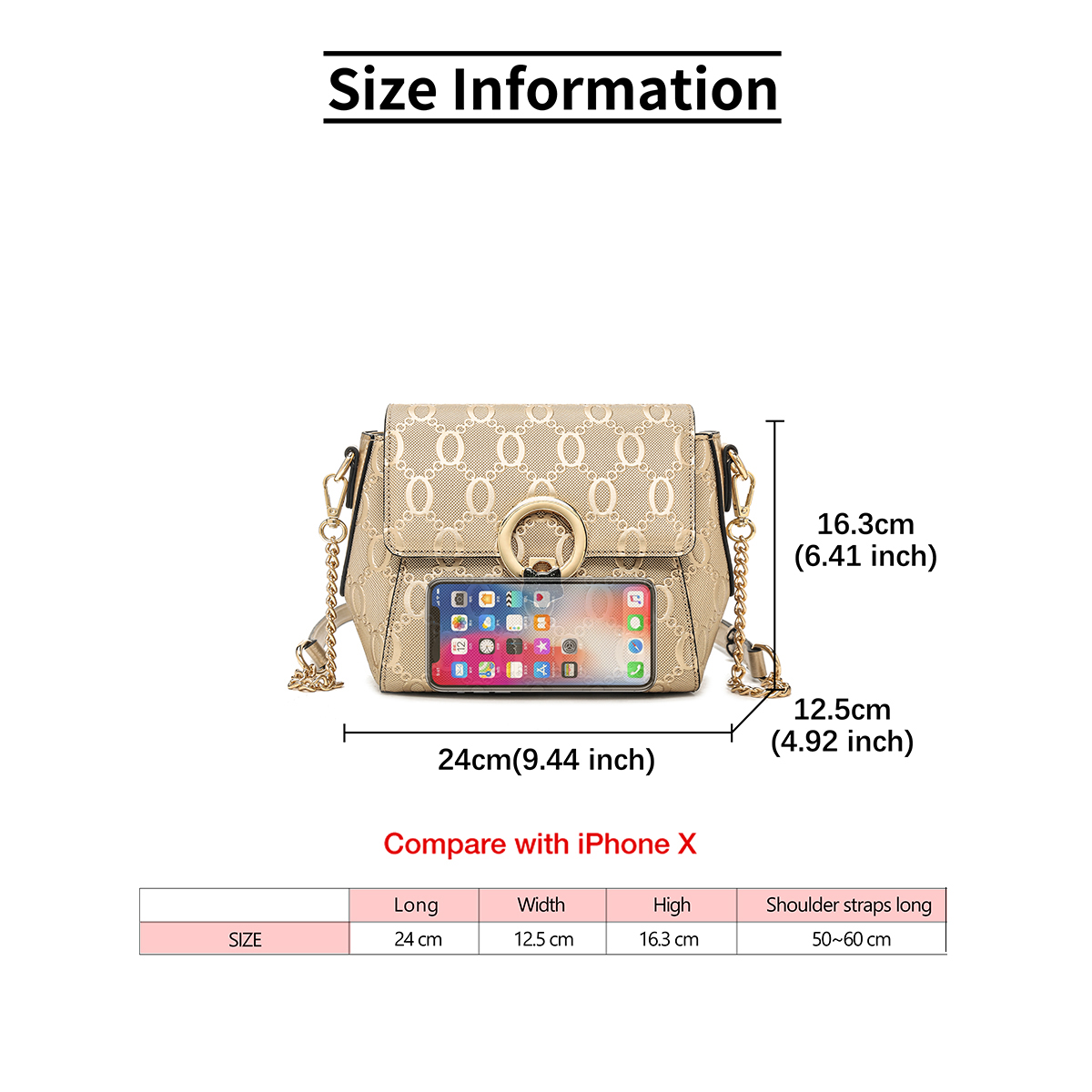 FOXER Luxury Brand Women's Sho - Luxury Bags Gold recensione e prezzo
