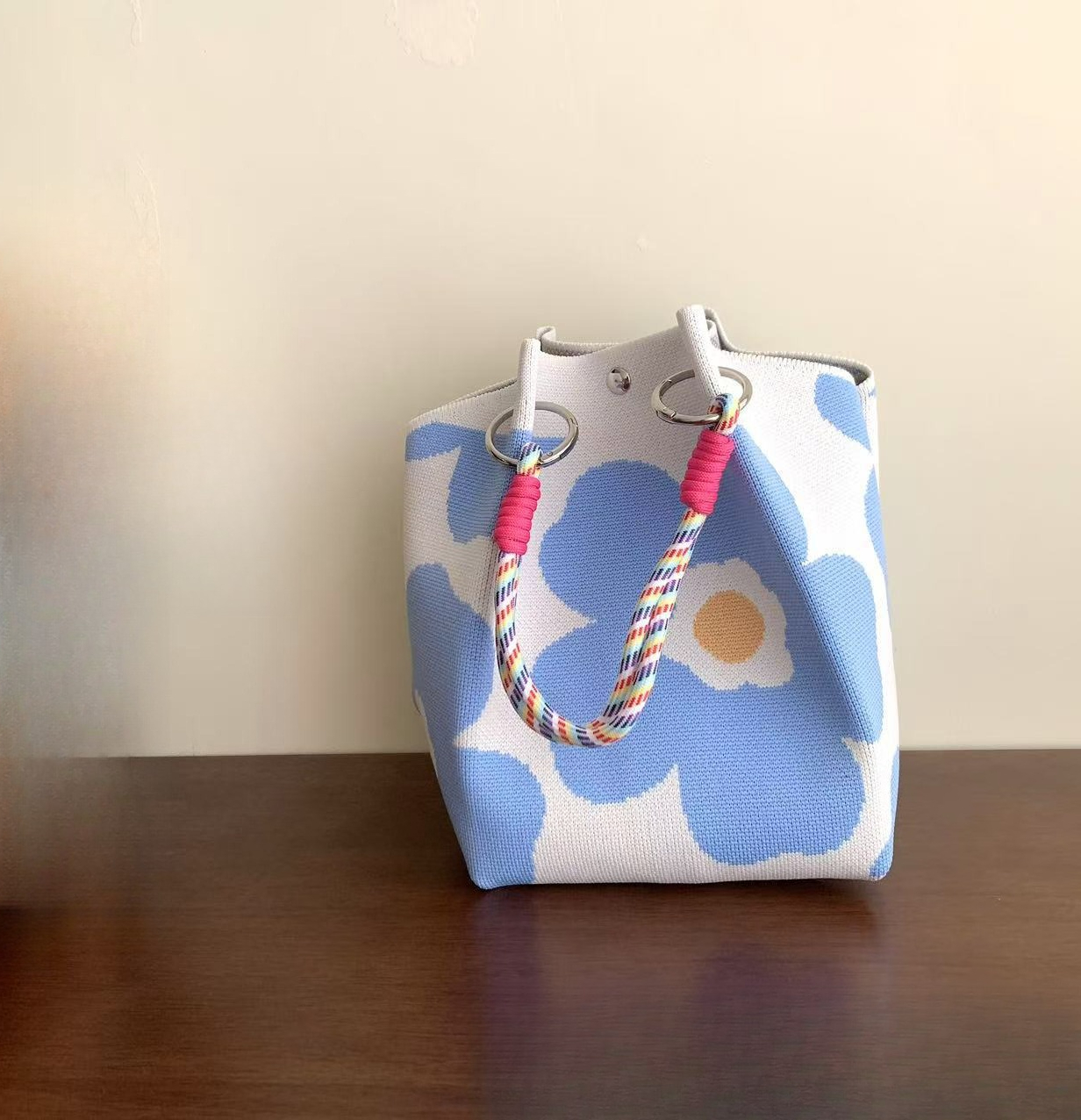 Women's Knitted Handbag Tote B - Bucket Bag Suede recensione e prezzo