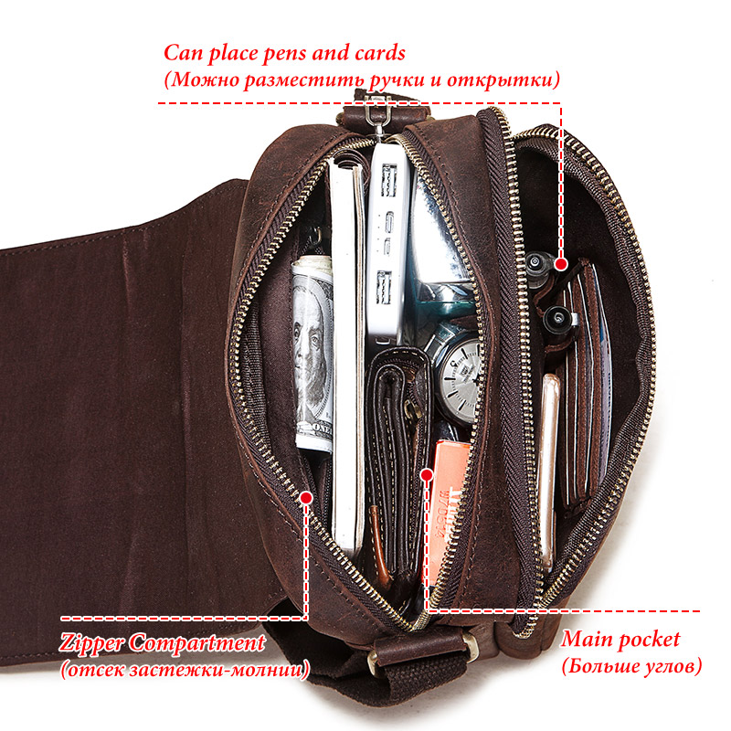 Vintage Crazy Horse Leather Me - Luxury Bags For Men Brands recensione e prezzo