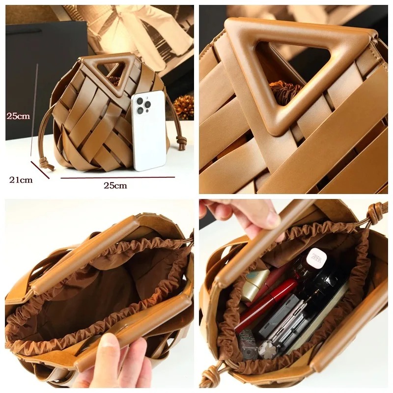 Trendy Vegan Leather Woven Tot - Bucket Bag Suede recensione e prezzo