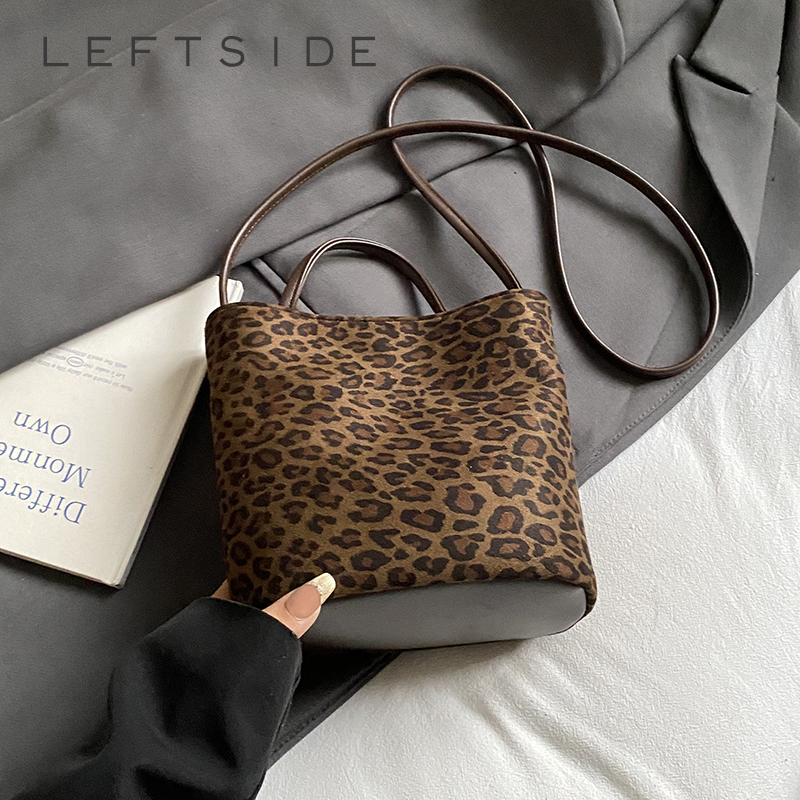 LEFTSIDE Design PU suede Leopa - Bucket Bag Suede recensione e prezzo