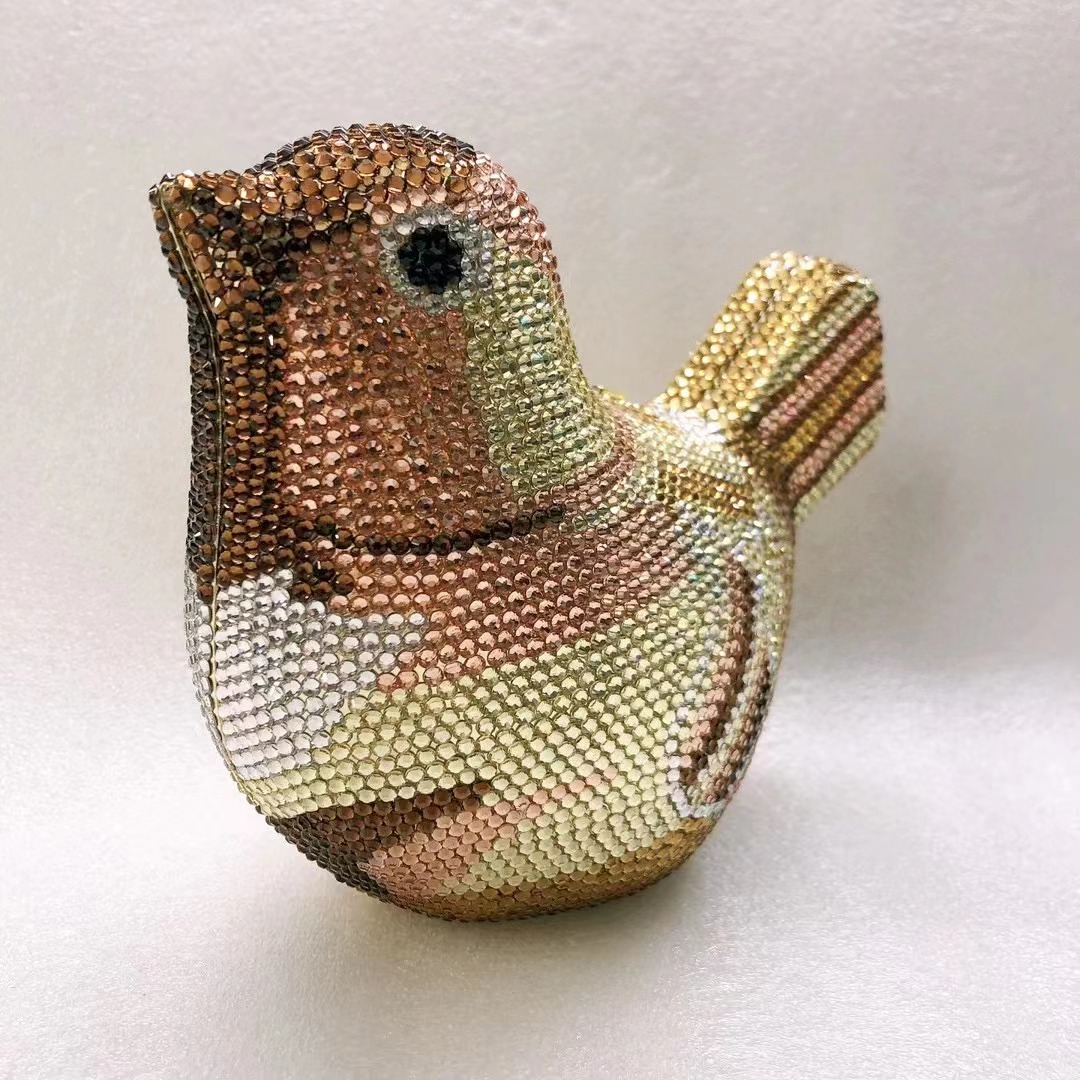 Bird Diamond Evening Bag Clutc - Luxury Bags White recensione e prezzo