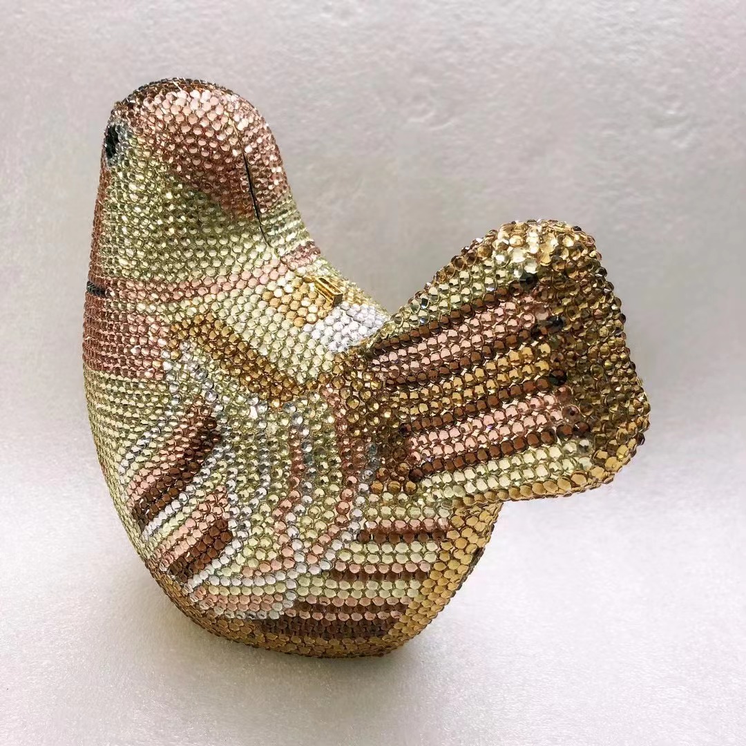 Bird Diamond Evening Bag Clutc - Luxury Bags White recensione e prezzo