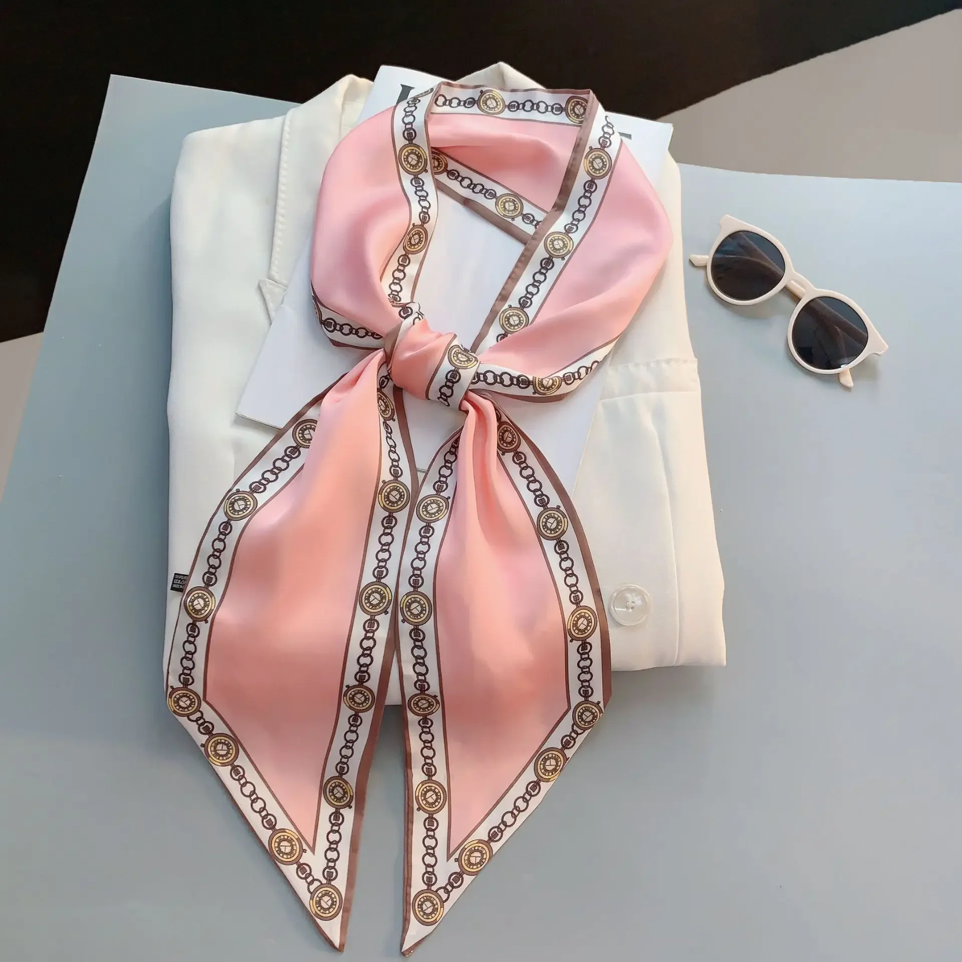 Design Print Skinny Scarf Plai - Luxury Bags For Women Brands recensione e prezzo