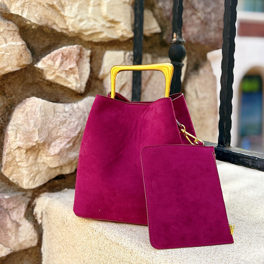 Genuine Suede Leather Women Sh - Bucket Bag Suede recensione e prezzo