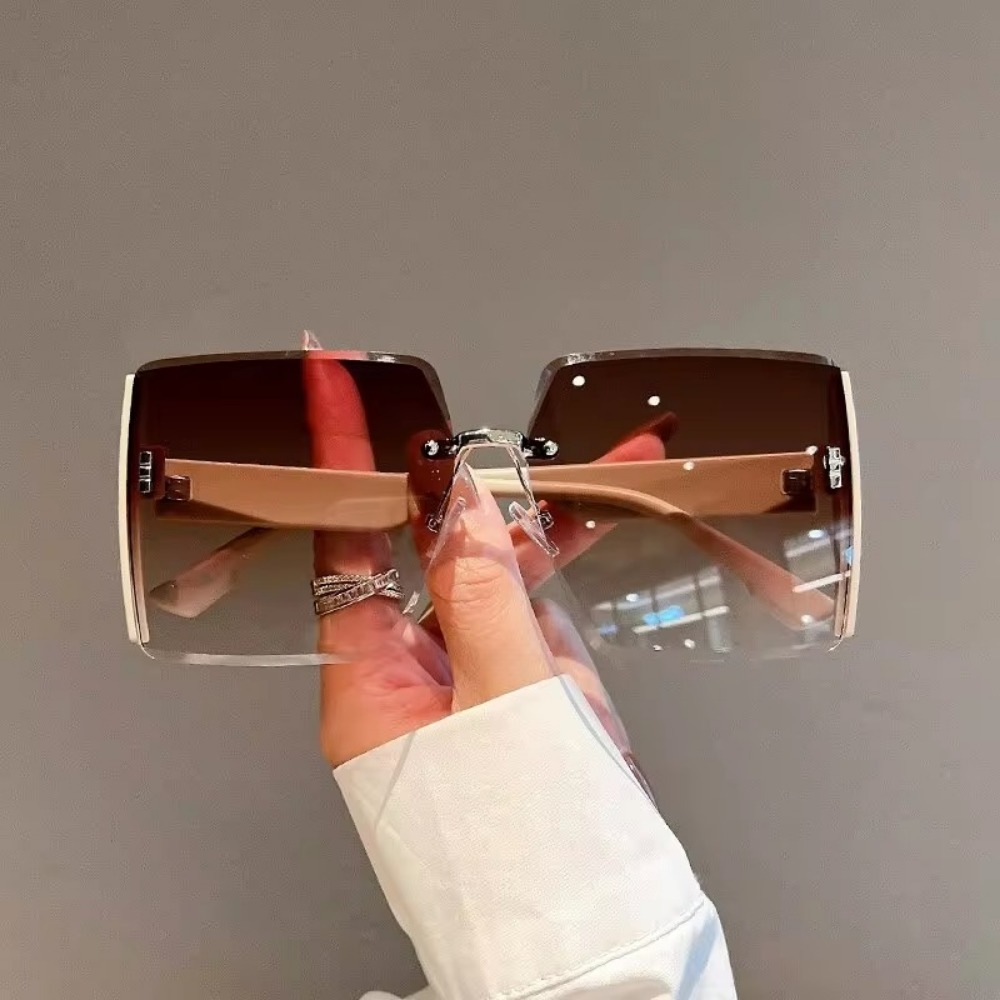 Square Frameless Retro Sunglas - Women Luxury Bags Ysl recensione e prezzo