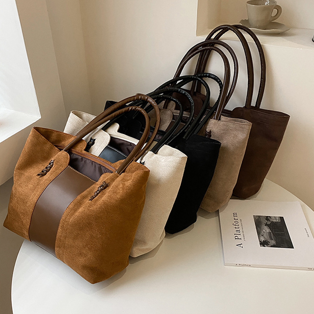 Suede Surface Handbag For Wome - Bucket Bag Suede recensione e prezzo