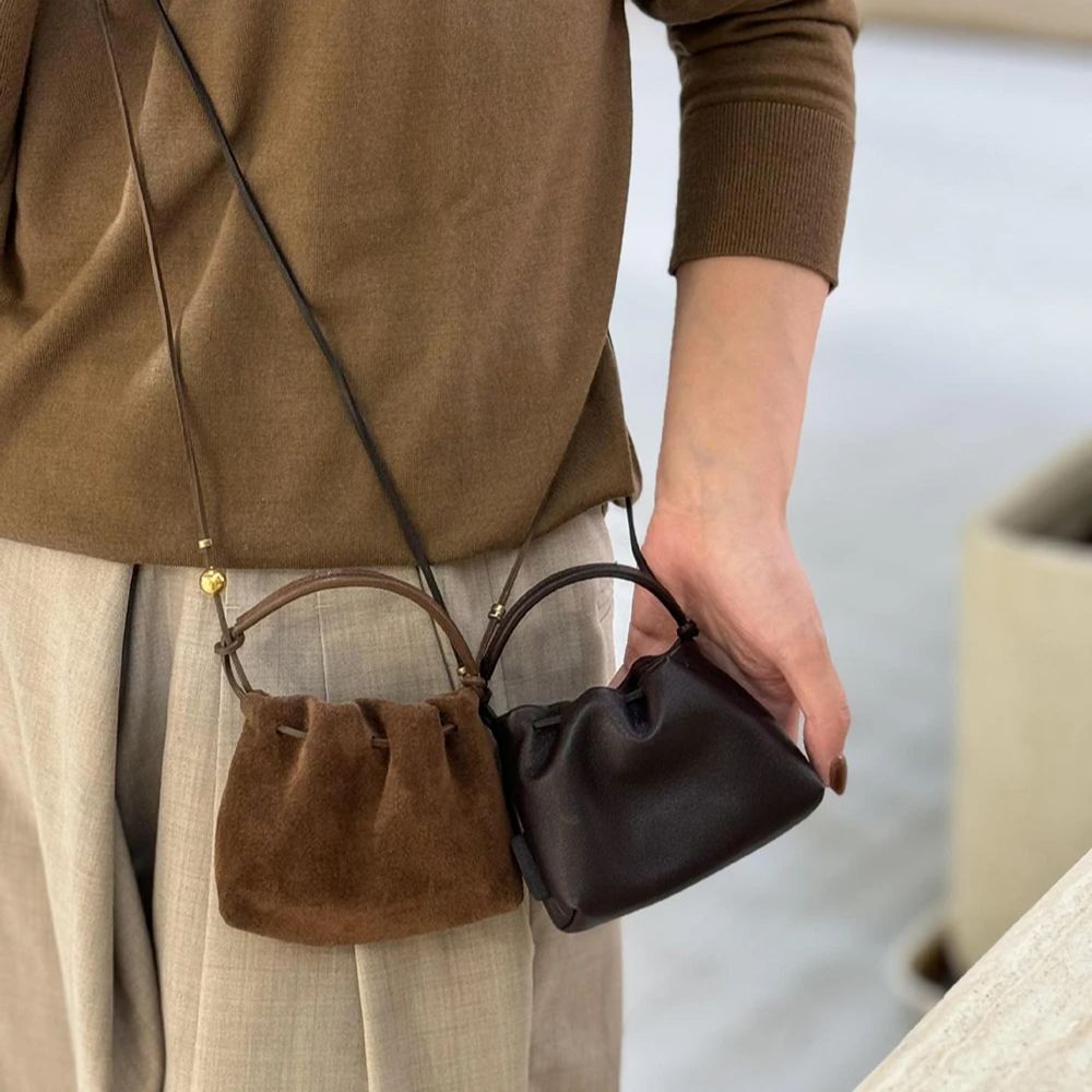 Chinese Retro Mini Crossbody B - Bucket Bag Suede recensione e prezzo