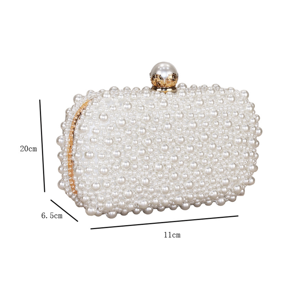 Ladies' new versatile pearl di - Luxury Bags White recensione e prezzo