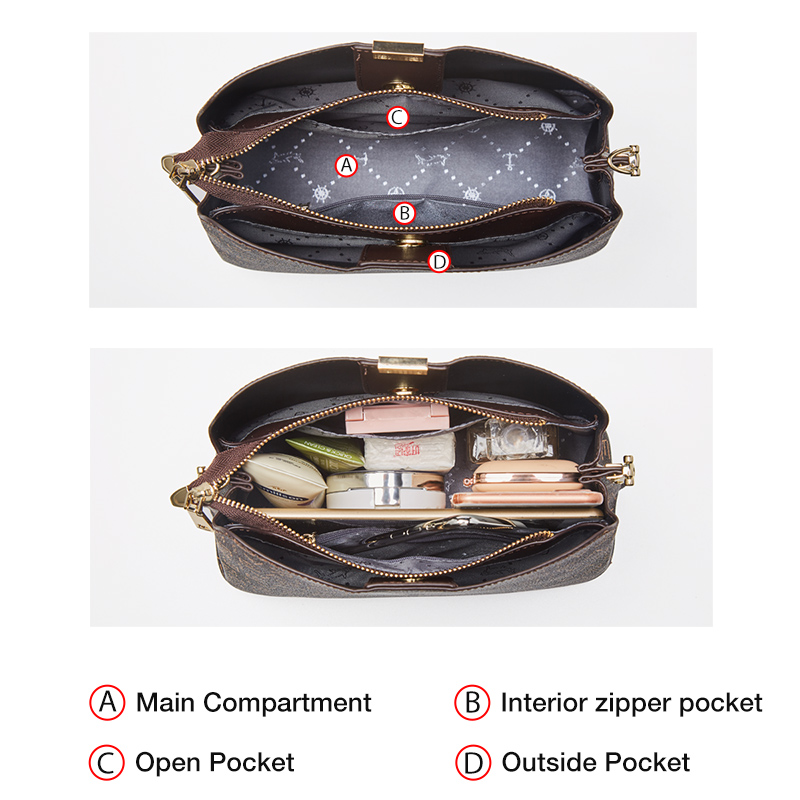 FOXER Women's Shoulder Bag PVC - Bucket Bag Suede recensione e prezzo
