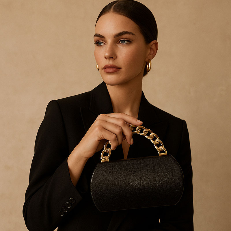 Luxury Gold Metal Buckle Box C - Luxury Bags Gold recensione e prezzo