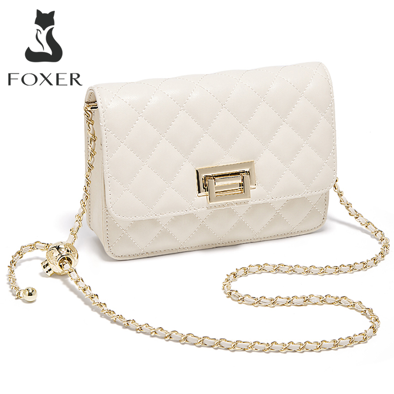 FOXER 2026 Women White Quilted - Luxury Bags White recensione e prezzo