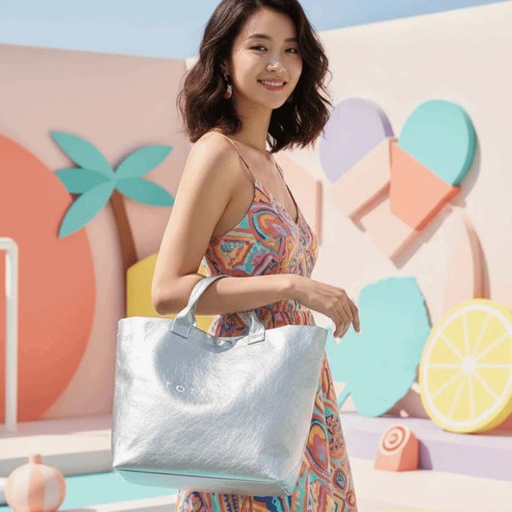 Transparent PVC Paper Tote Bag - Bucket Bag Suede recensione e prezzo