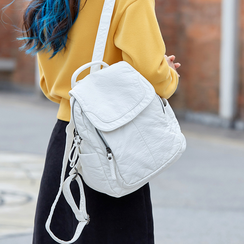 Women's Backpack White Washed  - Luxury Bags White recensione e prezzo
