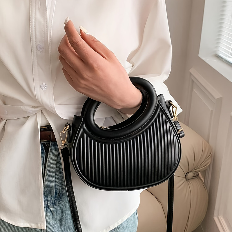 Chic Stripe Design Crossbody B - Luxury Bags White recensione e prezzo