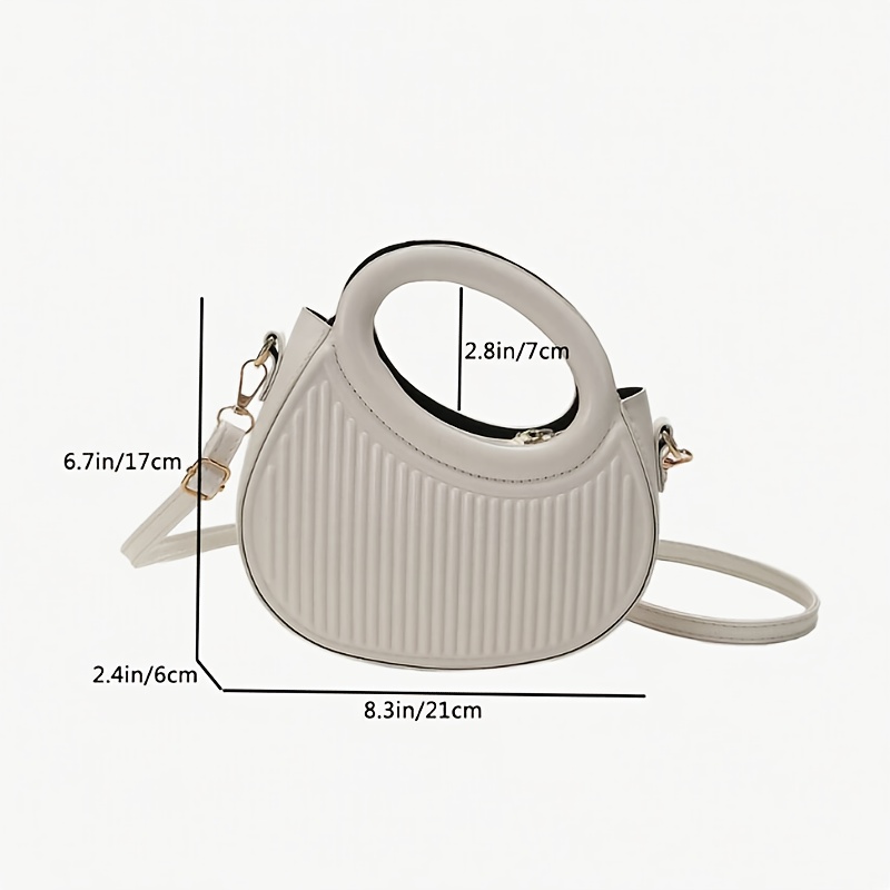 Chic Stripe Design Crossbody B - Luxury Bags White recensione e prezzo