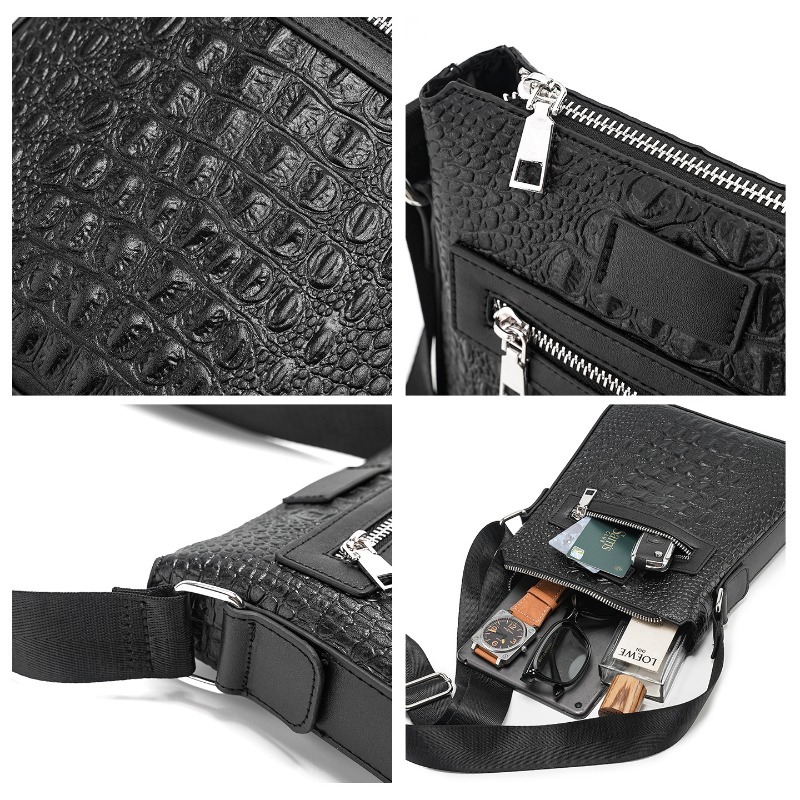 Alligator Leather Men's Crossb - Luxury Bags For Men Brands recensione e prezzo