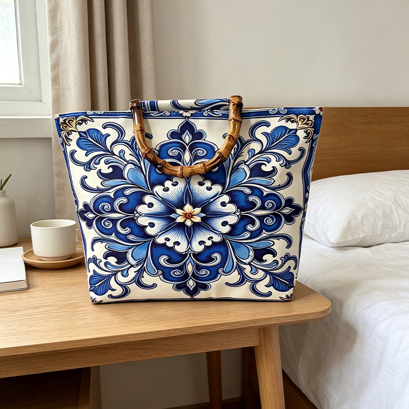 Blue and white porcelain manda - Luxury Bags White recensione e prezzo