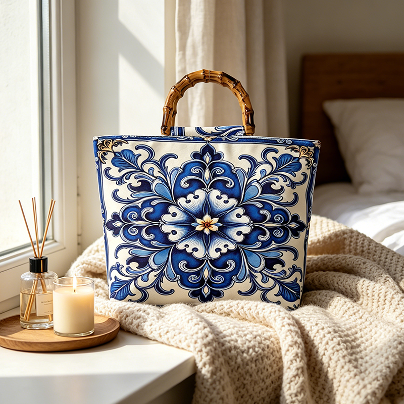Blue and white porcelain manda - Luxury Bags White recensione e prezzo