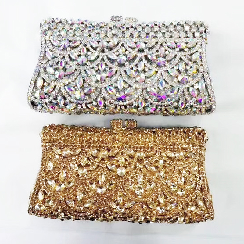 Diamond Fish Scale Evening Clu - Luxury Bags Gold recensione e prezzo