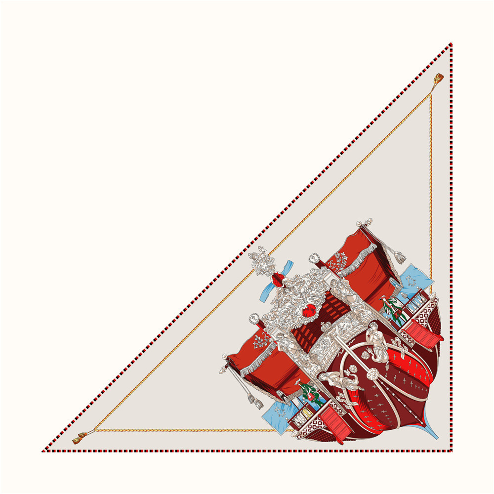 Triangle Shape Silk Twill Scar - Luxury Bags La recensione e prezzo